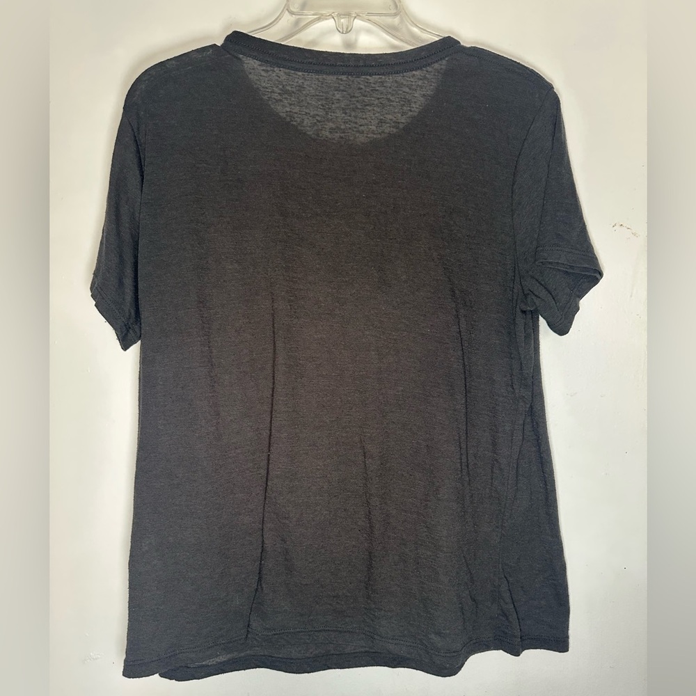 Obey Gray Tee with Floral Logo - Picture 3 of 5